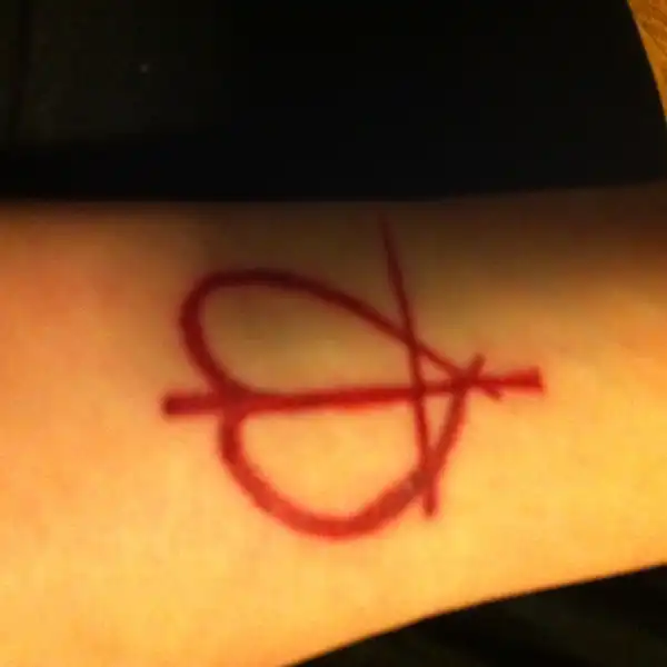 Green Day Anarchy Symbol Tattoo