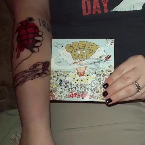 American Idiot Heart Grenade Tattoo