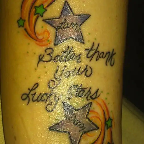 Good Riddance (Time of Your Life) Lyric Tattoo