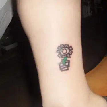 Kerplunk Flower Tattoo