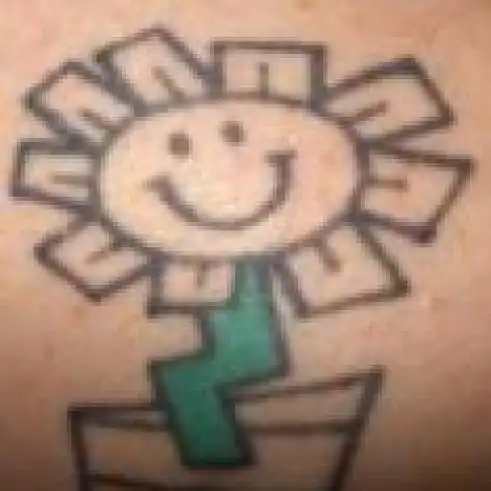 Kerplunk Flower Tattoo