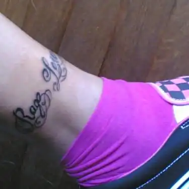 Rage and Love Text Tattoo