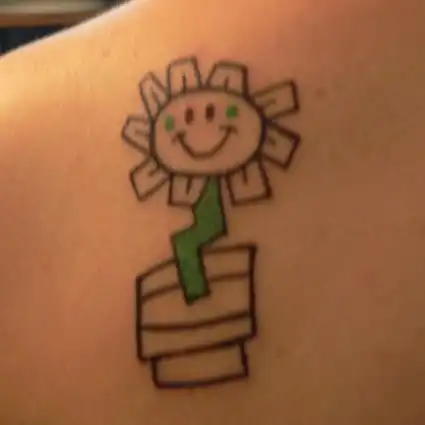 Kerplunk Flower Tattoo