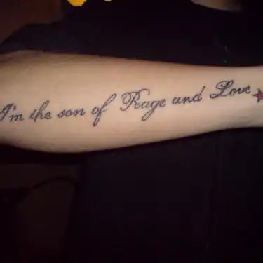 Jesus of Suburbia Lyric Tattoo