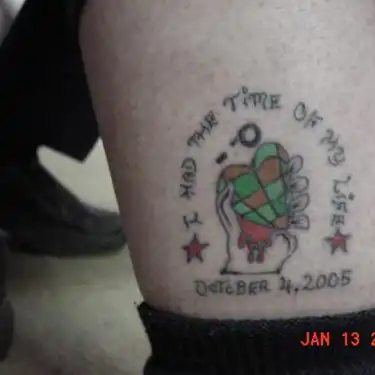 American Idiot Heart Grenade Tattoo