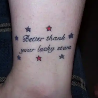 Good Riddance (Time of Your Life) Lyric Tattoo