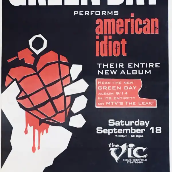 8 September 2004 - Vic Theatre - Chicago, IL - Poster