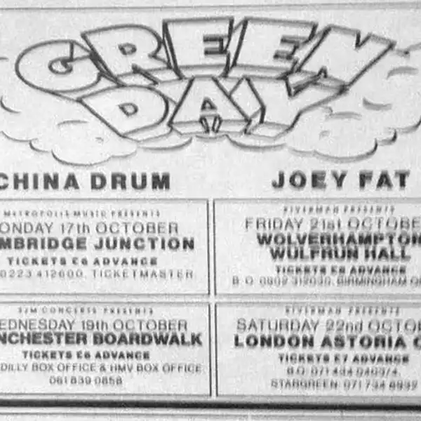 1994 - UK Tour Dates - Ad