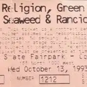13 October 1993 - Salt Lake City, UT - Ticket