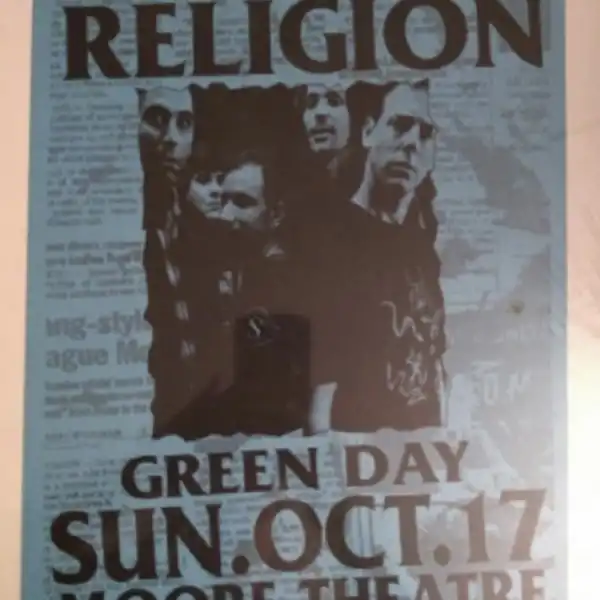 17 October 1993 - Seattle, WA - The Moore Theatre - Flyer