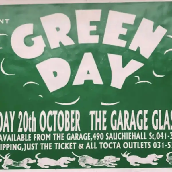 20 October 1994 - Glasgow, Scotland - The Garage - Poster