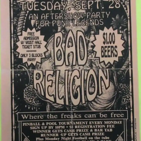 28 September 1993 - Washington, DC - WUST Music Hall - Flyer
