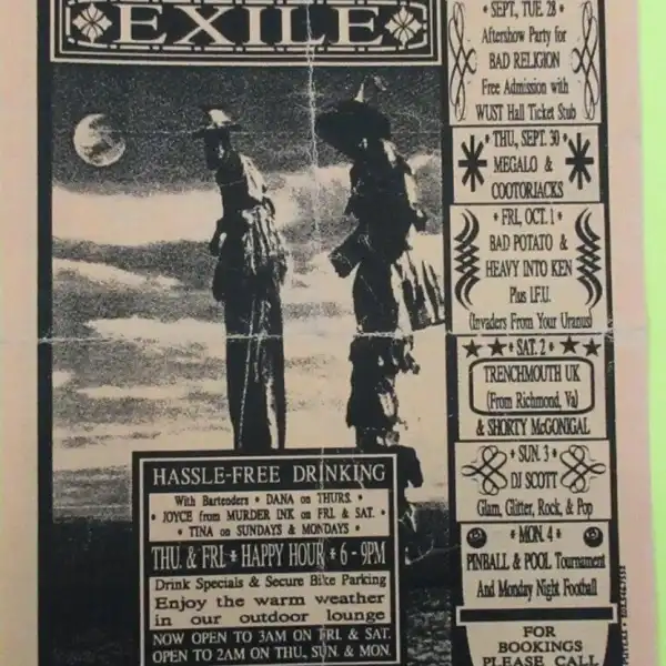 28 September 1993 - Washington, DC - WUST Music Hall - Flyer