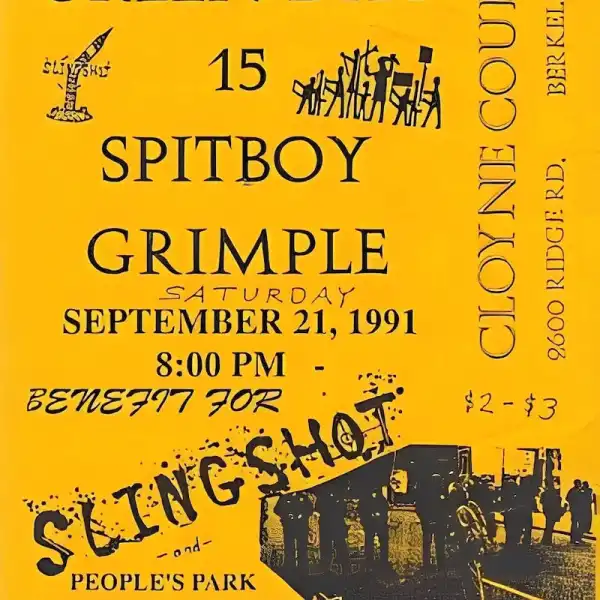 21 September 1991 - Berkeley, CA - Cloyne Court Co-Op - Flyer