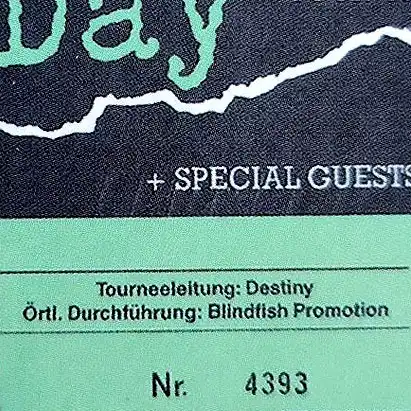3 April 1996 - Sporthalle - Hamburg, Germany - Ticket
