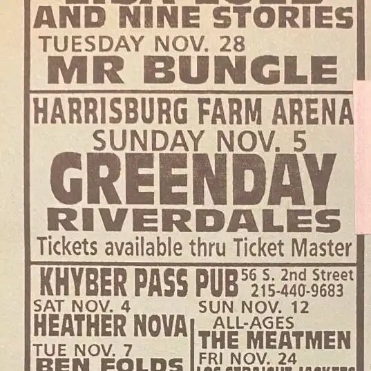5 November 1995 - State Farm Show Arena - Harrisburg, PA - Flyer