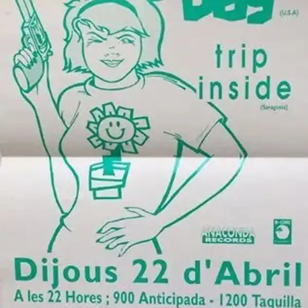22 April 1993 - Garatge Club - Barcelona, Spain - Flyer