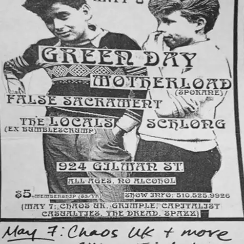8 May 1993 - 924 Gilman Street - Flyer