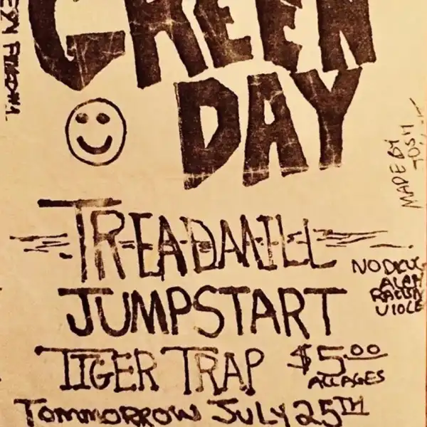 25 July 1992 - Teen Center - Davis, CA - Flyer