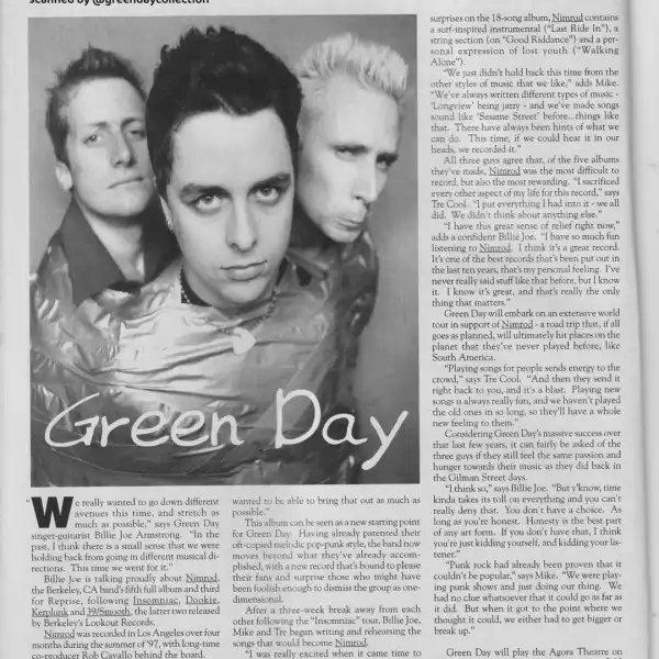 22 November 1997 - Agora - Cleveland, OH - Complimentary Magazine