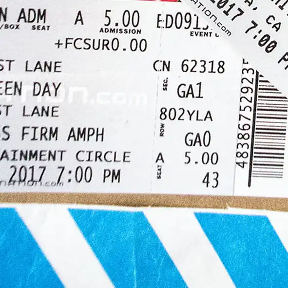 13 September 2017 - Mattress Firm Amphitheatre - Chula Vista, CA - Ticket