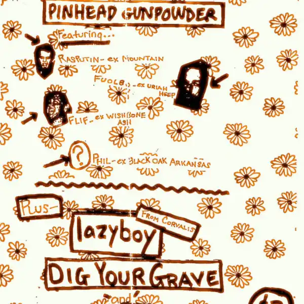 Pinhead Gunpowder - 5 February 1994 - Olympia, WA - Flyer