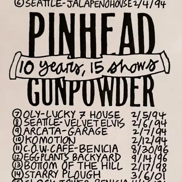 Pinhead Gunpowder - Tour Dates