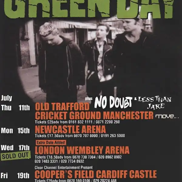 2002 - UK Tour Dates - Flyer