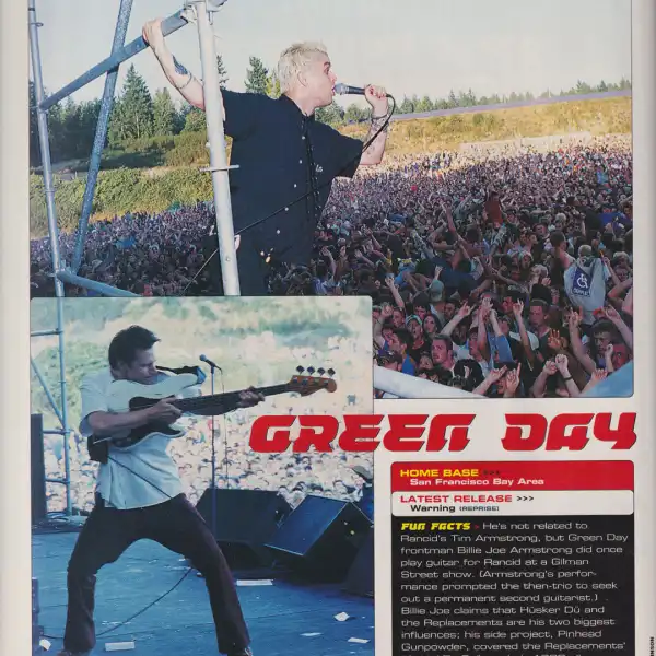 Warped Tour 2000 Program