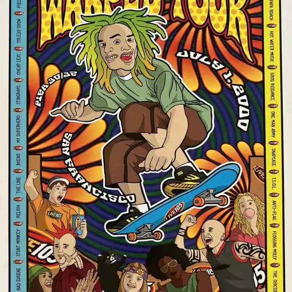 1 July 2000 - Warped Tour - San Francisco, CA - Poster