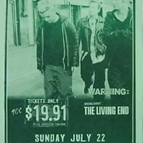 22 July 2001 - Chula Vista, CA - Coors Amphitheatre - Flyer