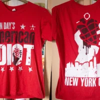 Green Day's American Idiot on Broadway - red New York City t-shirt