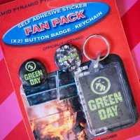 Fan pack badge and keychain set
