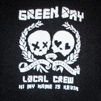 Black 21st Century Breakdown local crew t-shirt - 'Hi my name is Kevin'