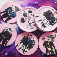 American Idiot era pink coaster set