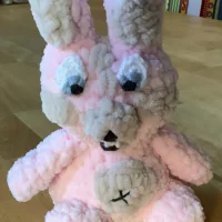 Fan-made crochet Punk Bunny