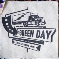 Green Day - trucker speed metal patch