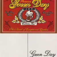 Green Day beer postcard (2001)