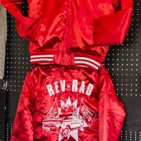 Rose Bowl Otis jacket on the merch stall