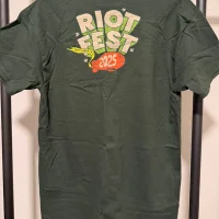 Riot Fest 2025 exclusive green t-shirt - back