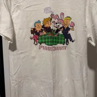 Punk Bunny Coffee white Saviors Tour t-shirt