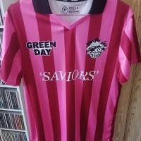 Pink Saviors Tour football shirt