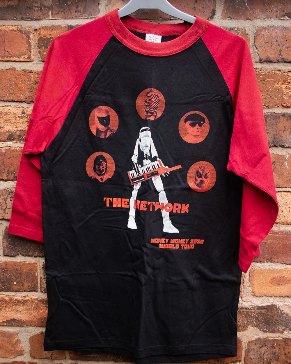 The Network Money Money 2020 'World Tour' baseball shirt - front