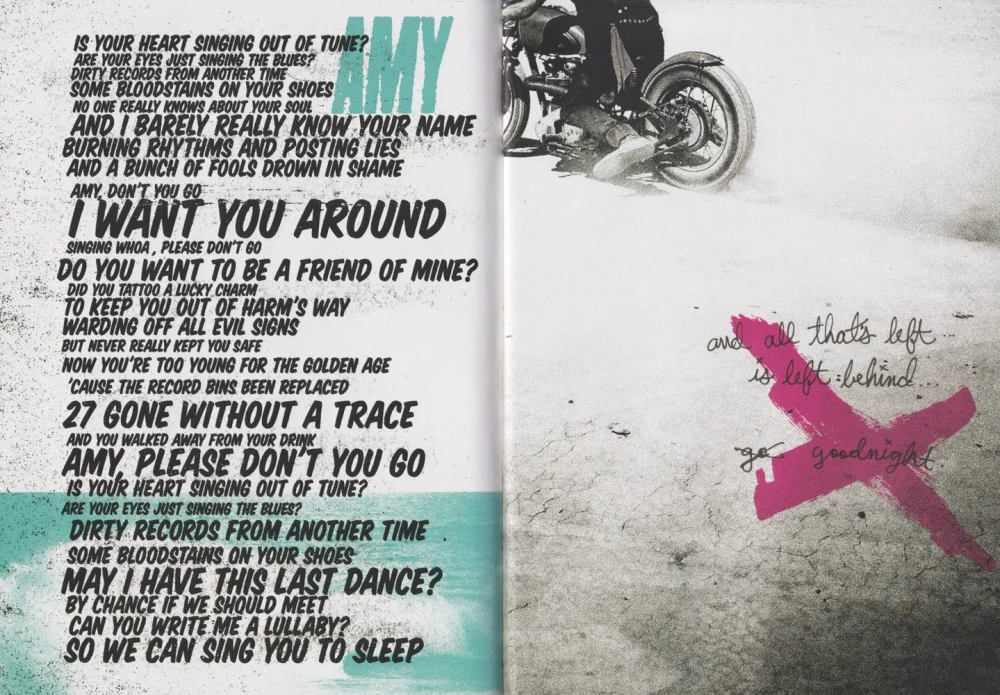 ¡Dos! hardcover lyric book - page 42-43 (Amy)