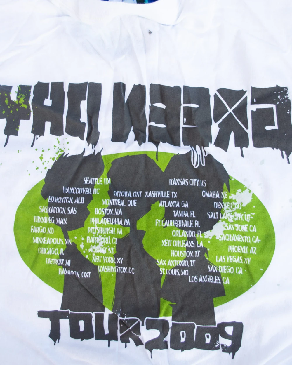 21st Century Breakdown cartoon t-shirt - back close-up