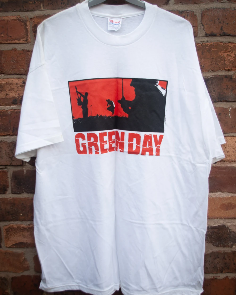 White Warning t-shirt - front