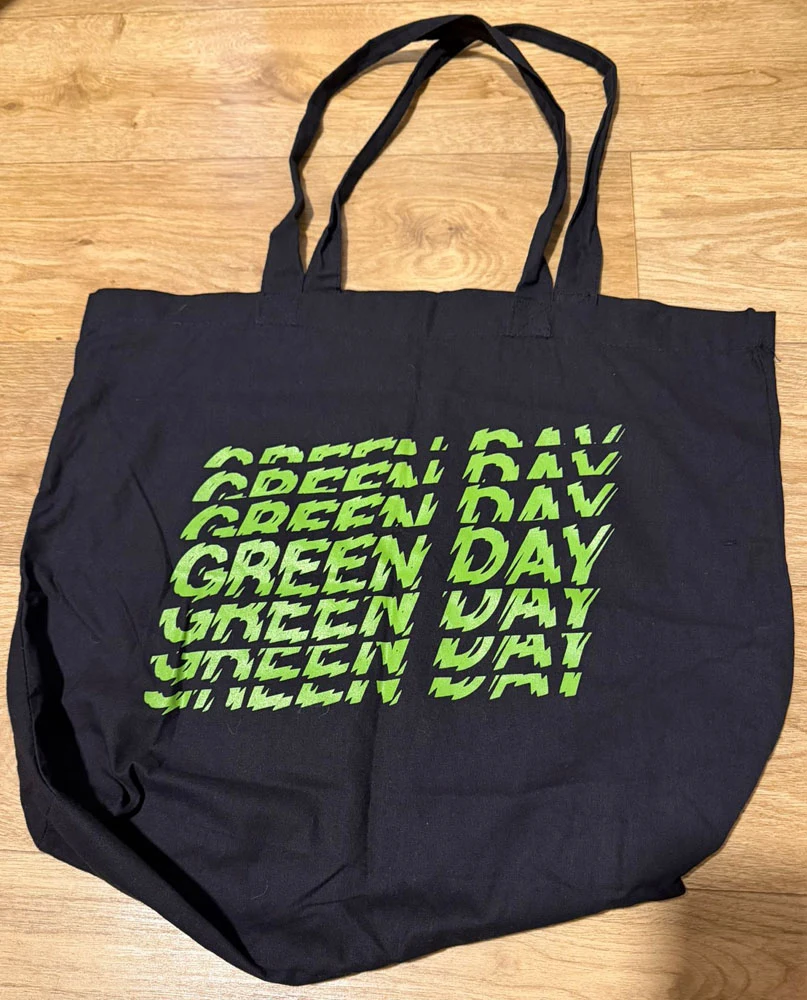 2022 Hella Mega Tour green and black tote bag