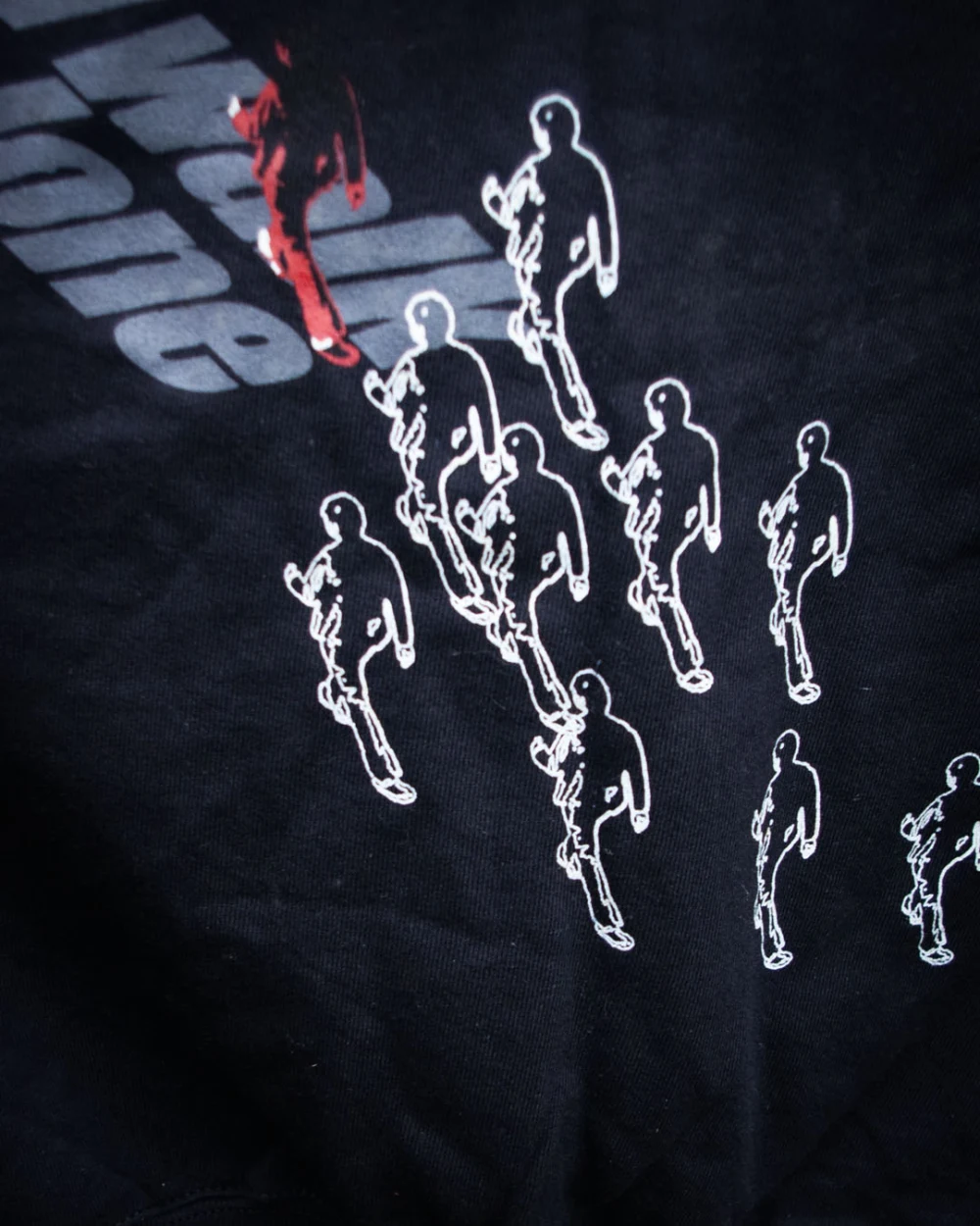 I Walk Alone hoodie - back close-up