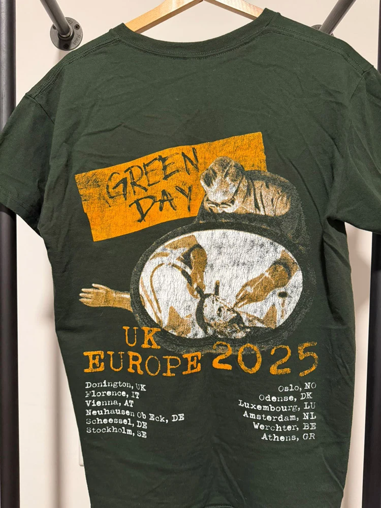 Green Saviors Tour 2025 t-shirt - back