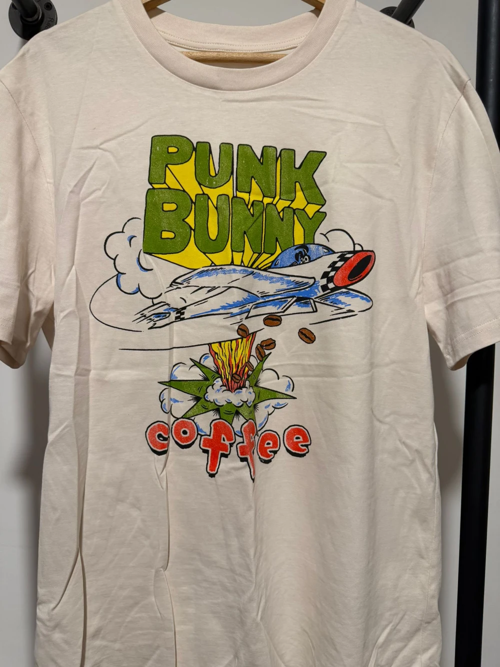 Punk Bunny Coffee white Dookie t-shirt